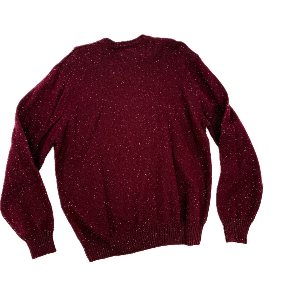 Dockers Textured Checkerboard Pattern Burgundy Sweater, Men's Size Large, NWT - Picture 14 of 16